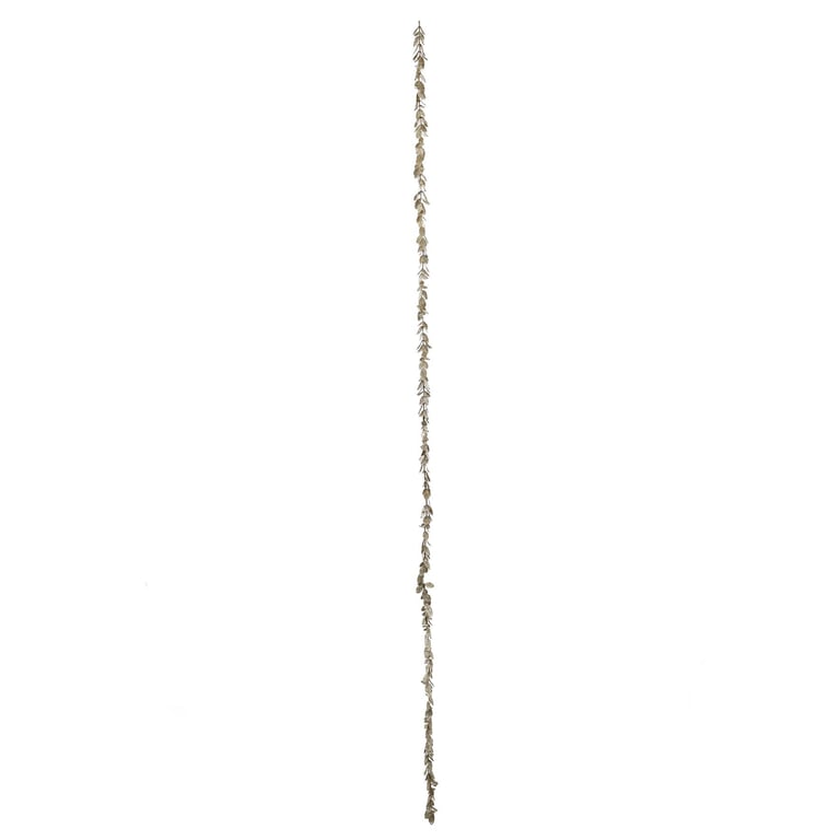 Champagne Sparkle Box Leaf Garland - Elegant 180cm Home Decor and Wedding Aisle Decoration