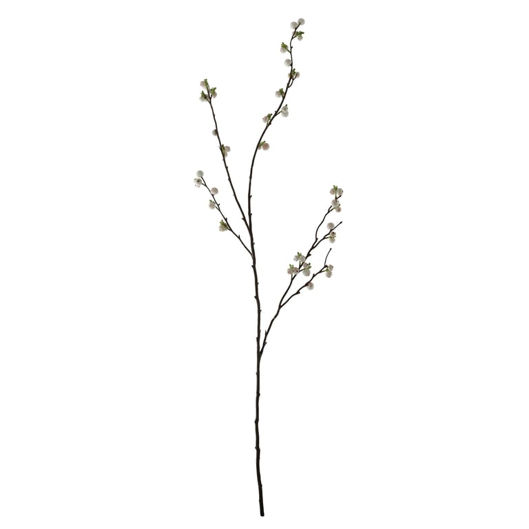 White Snowberry 102cm Winter Home Decor Spray