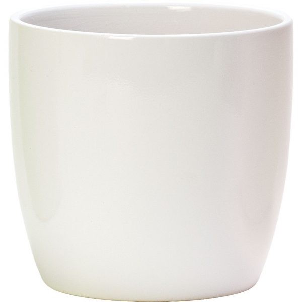 Swan White Ceramic Oxford Plant Pots - Set of 4 Elegant Home Decor Flower Pots