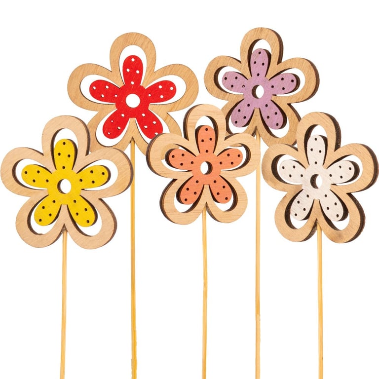 Gentle Flower Picks - Pack of 10 for Home Decor & Floral Embellishments