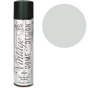 Silver Chalk Spray Paint - Durable Outdoor Wall Decor and Art Supply Solution