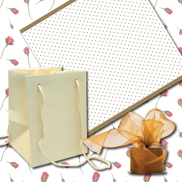 Gold Romantic Gift Bundle - 13 Piece Luxury Home Decor Set with Gold Themed Accents