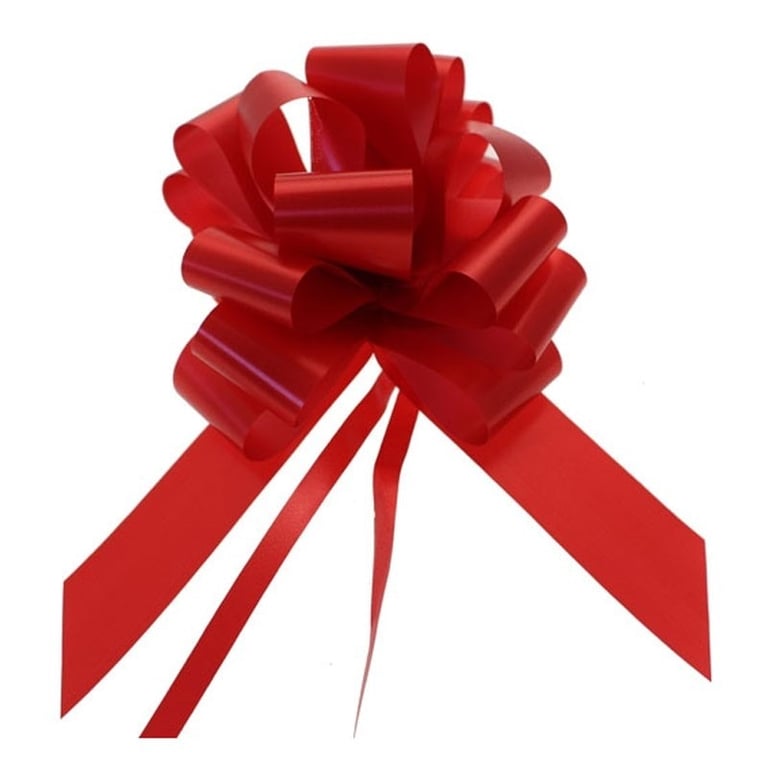 31mm Super Red Pull Bow - Perfect Holiday Decoration for Home & Garden Ornaments