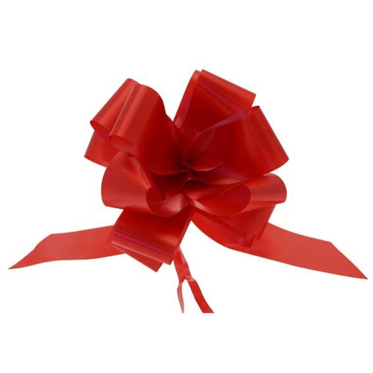Super Red Pull Bow 50mm - Elegant Home Decor and Bridal Craft Decoration