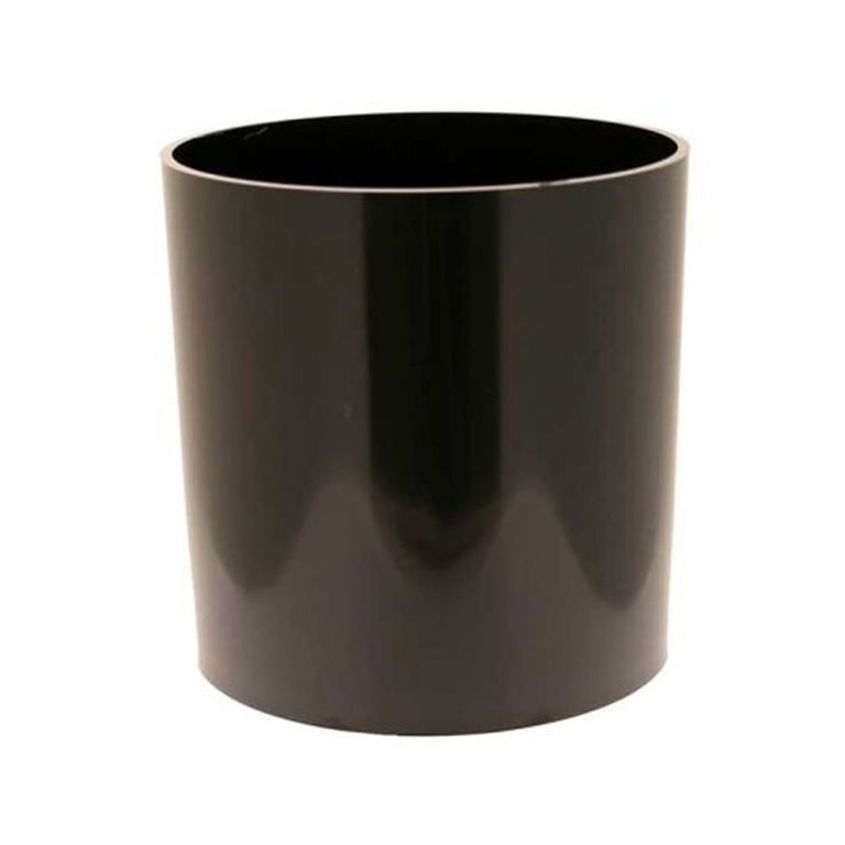 Black 15cm Plastic Cylinder Storage Container - Home Organization Tool