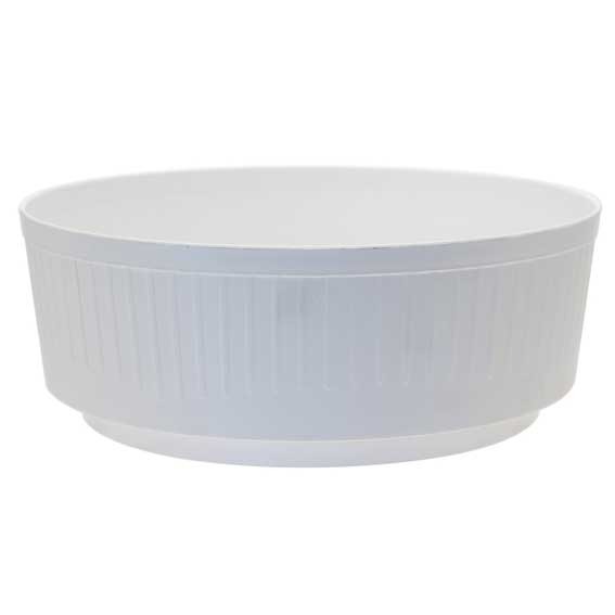 21cm White Ceramic Bulb Bowl - Home Decor and Kitchen Storage Solution