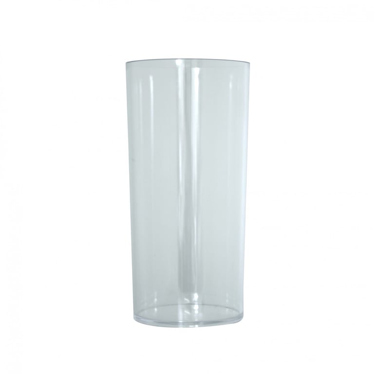 Clear Acrylic Cylinder 25cm - Glass-Like Transparent Home Decor Office Decoration Accent