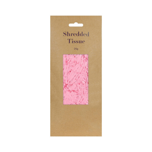 Pink Shredded Tissue - Soft and Gentle Bathroom Alternative to Toilet Paper (25g)
