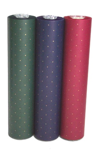 Green and Gold Dot Kraft Paper - Eco-Friendly Home Decor and Gift Wrapping Paper