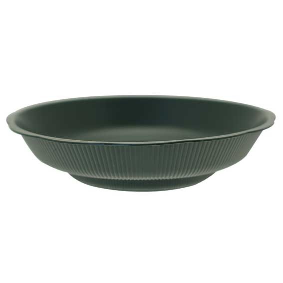 Dark Green Floral Bowl - Elegant Home Decor and Garden Decoration