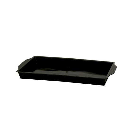Elegant Black Floral Serving Tray - Home Decor Kitchen Accessory