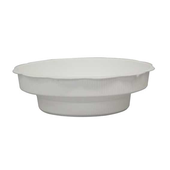 White Junior Ceramic Saucer - Elegant Home Decor Tableware Accessory