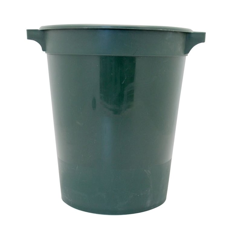 Green Flower Bucket With Handle 32cm - Premium Home Decor and Gardening Tool for Outdoor Storage and Floral Display