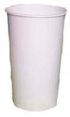 White Flower Bucket - Elegant White Decorative Floral Container for Home & Garden Outdoor Decoration