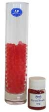 Red Crystal Pearls - 20g Home Decor and Jewelry Making Supplies, Fashion Accessory Crystals