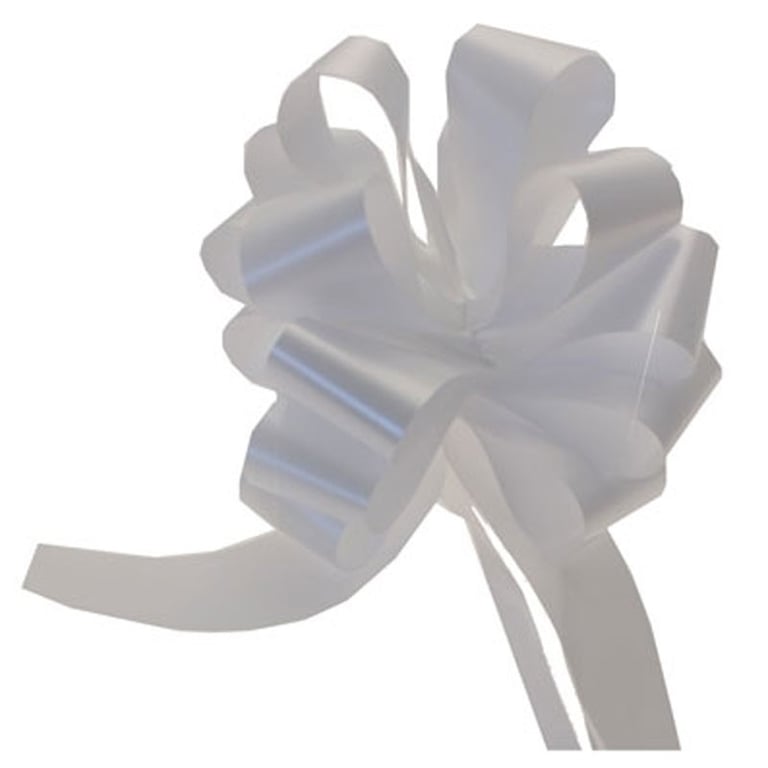 White Pull Bow Hair Accessory, 31mm Bohemian Style Decoration