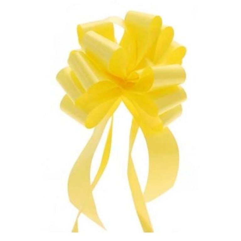 31mm Yellow Pull Bow Tie - Fashionable Home Decor and Garden Decoration Accessory
