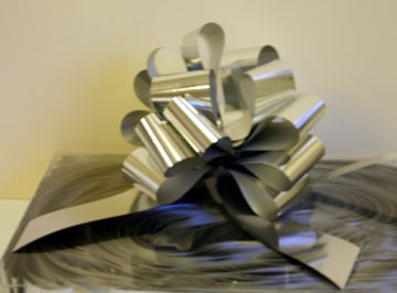 Silver Metallic Pull Bow 31mm - Elegant Home Decor Fashion Accessory