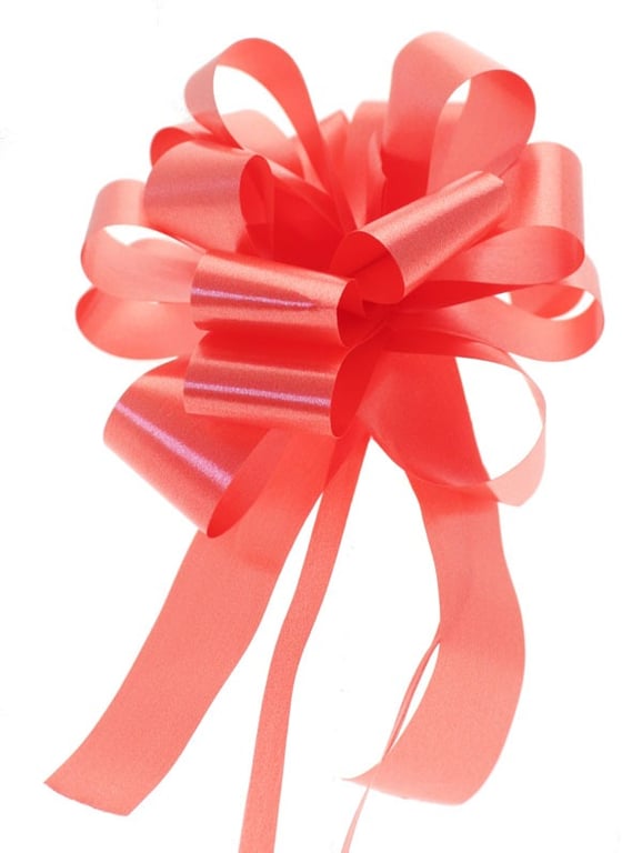 31mm Red Pull Bow - Decorative Ribbon for Home & Garden Decoration, Fashion Accessories