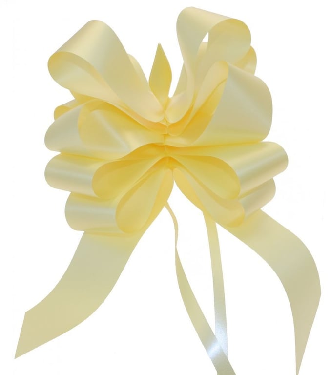 Light Yellow 50mm Pull Bow Decoration for Home and Kitchen
