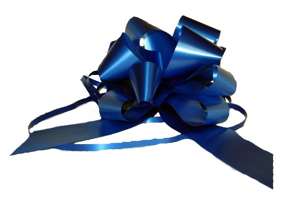 Royal Blue 50mm Pull Bow - Elegant Home Decor and Garden Decoration Accessory