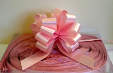 Baby Pink Pull Bow 50mm Hair Accessory for Girls Toddler and Children s Fashion