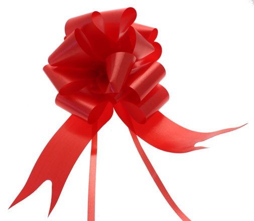 Red Pull Bow 50mm - Fashion Hair Decoration & Home Decor Accessory