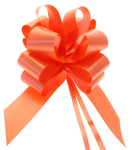 Orange Pull Bow 50mm - Fashion Hair Accessory & Home Decor Accent