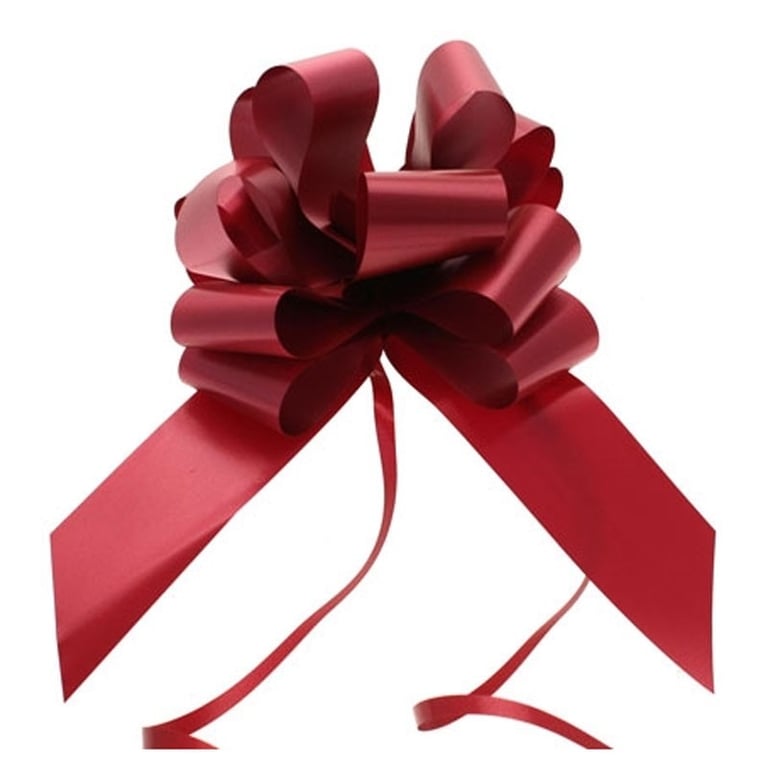 Burgundy Pull Bow 50mm - Elegant Wedding and Home Decor Decoration