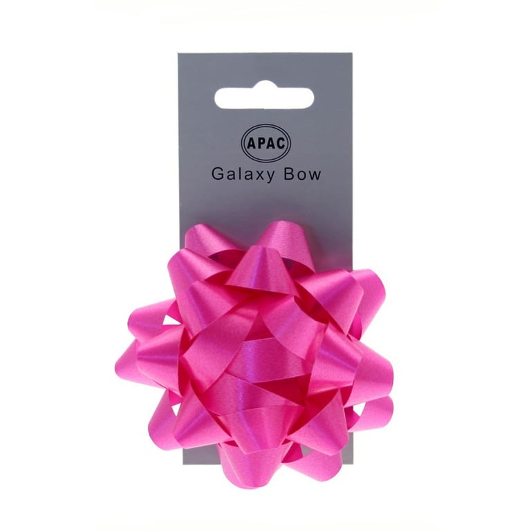 Cerise Sticky Bow 75mm - Adhesive Home Decor Ribbon for Fashion Accents and Craft Supplies