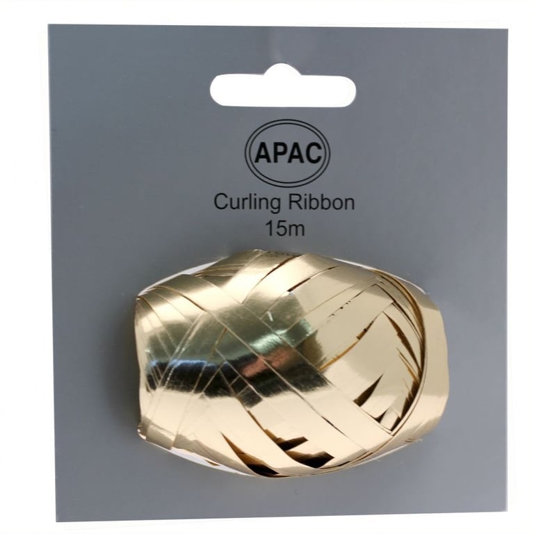 Metallic Gold Ribbon Cop on Header - Perfect Home Decor & Wedding Decoration Accent