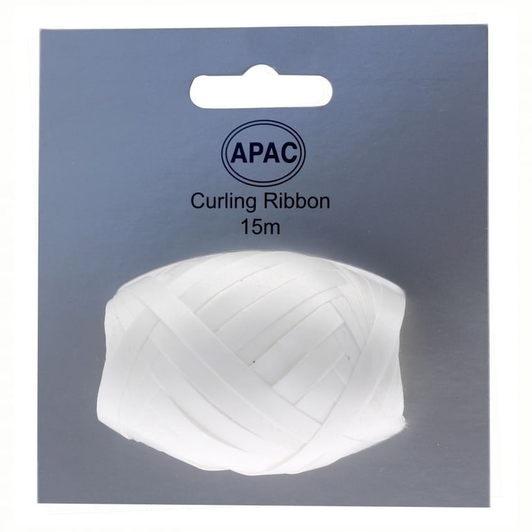 White Ribbon Cop - Elegant Garden Decoration with White Decorative Ribbon