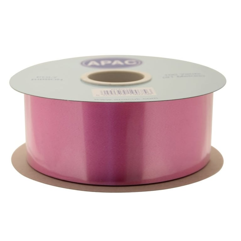 Pink Poly Ribbon 2inch - Home Decor Craft Ribbon for Gift Wrapping and DIY Projects
