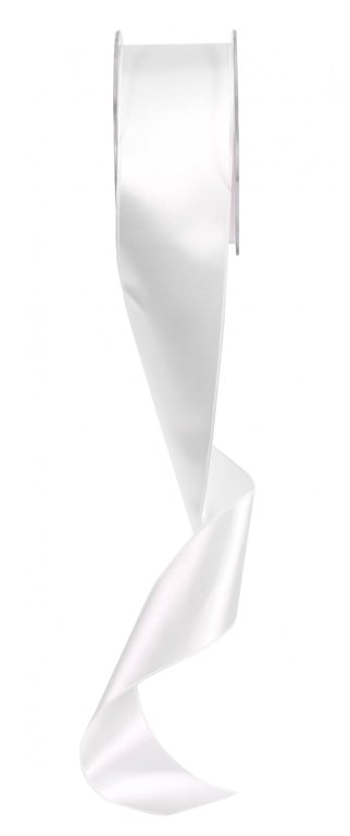 White Satin Ribbon 50mm - Luxury Home Decor and Wedding Decoration Craft Ribbon