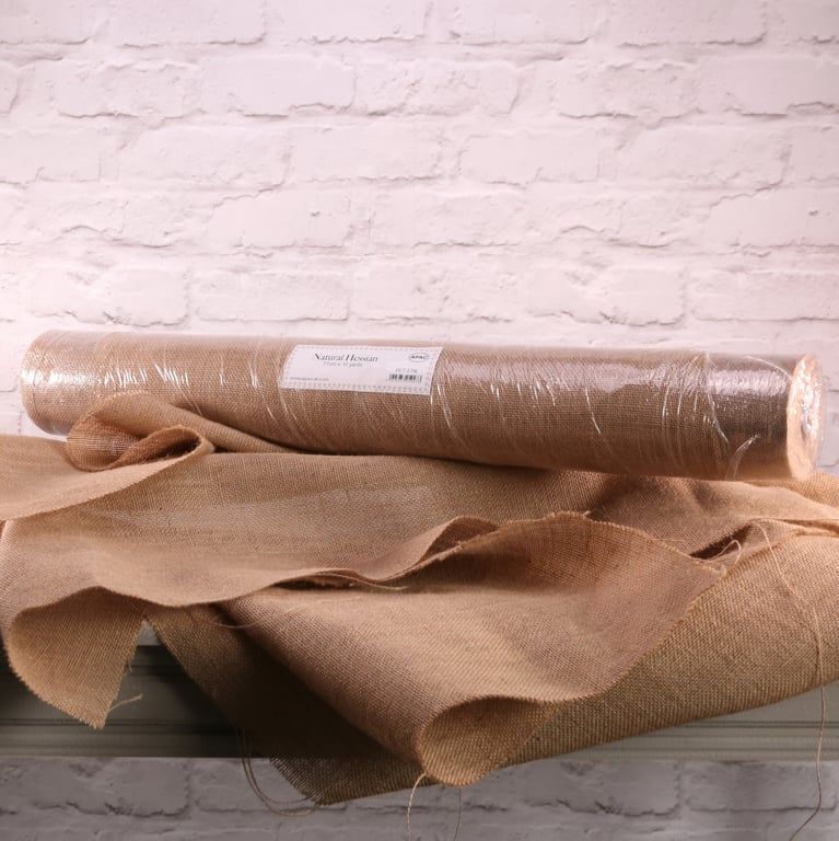77cm x 10yds Natural Hessian - Home Decor Fabric & Outdoor Rug Material