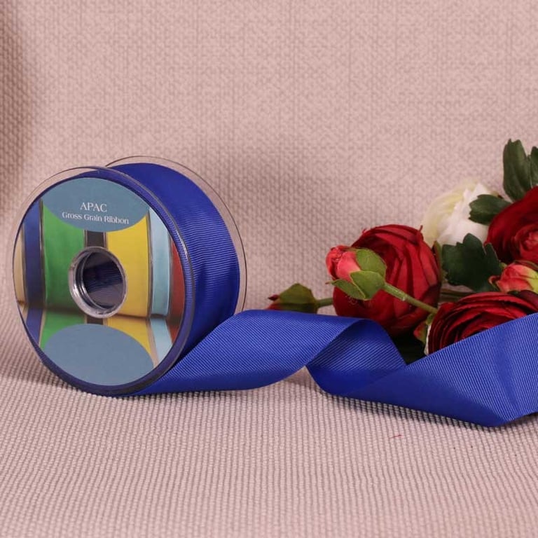 Royal Blue Grosgrain Ribbon - 38mm x 20m Wide Home Decor and Fashion Accessory