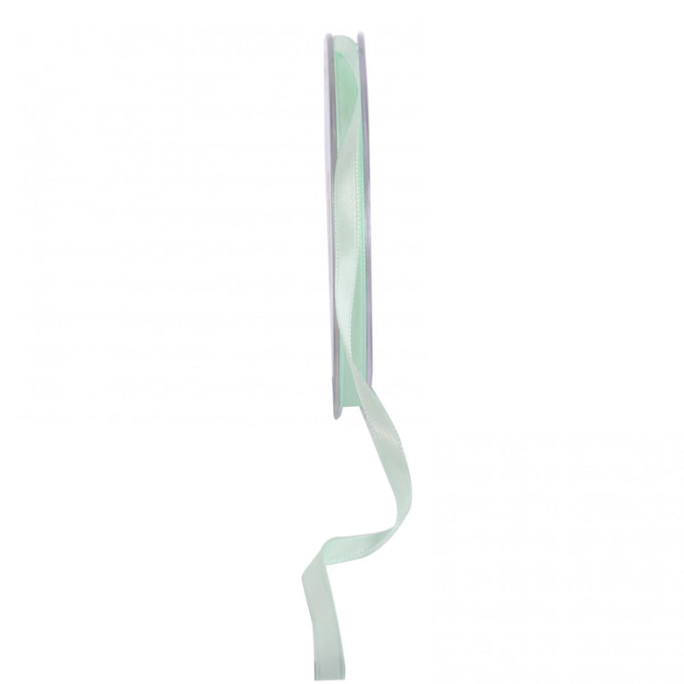 Mint Satin Ribbon - 6mm Wide, Perfect for Home Decor and Floral Arrangements