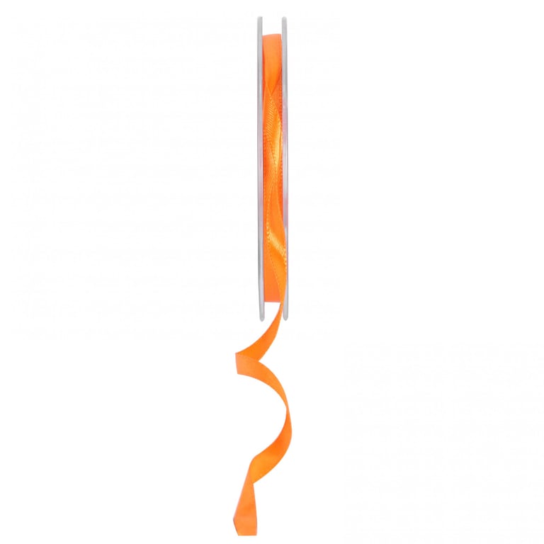 Orange Satin Ribbon 6mm - Elegant Home Decor and Fashion Accent Ribbons