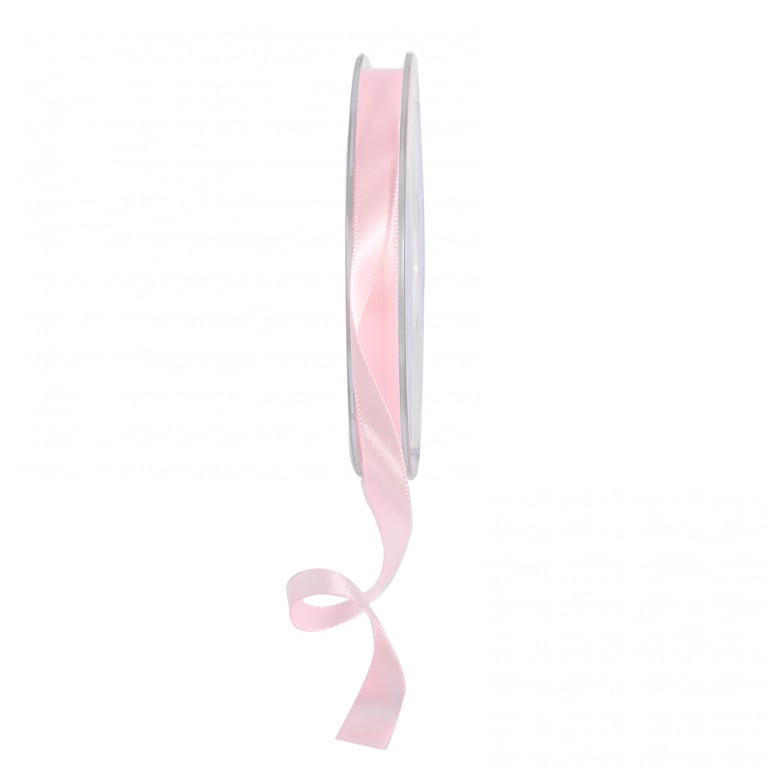 Light Pink Satin Ribbon 10mm - Decorate Your Home and Crafts with This Soft and Lustrous Ribbon for Floral Arrangements and More