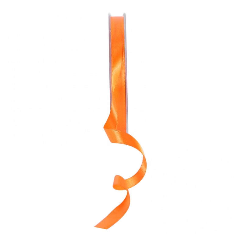 Orange Satin Ribbon 10mm - Perfect for Home Decor and Fashion Bows, Wedding Decorations, and Craft Projects