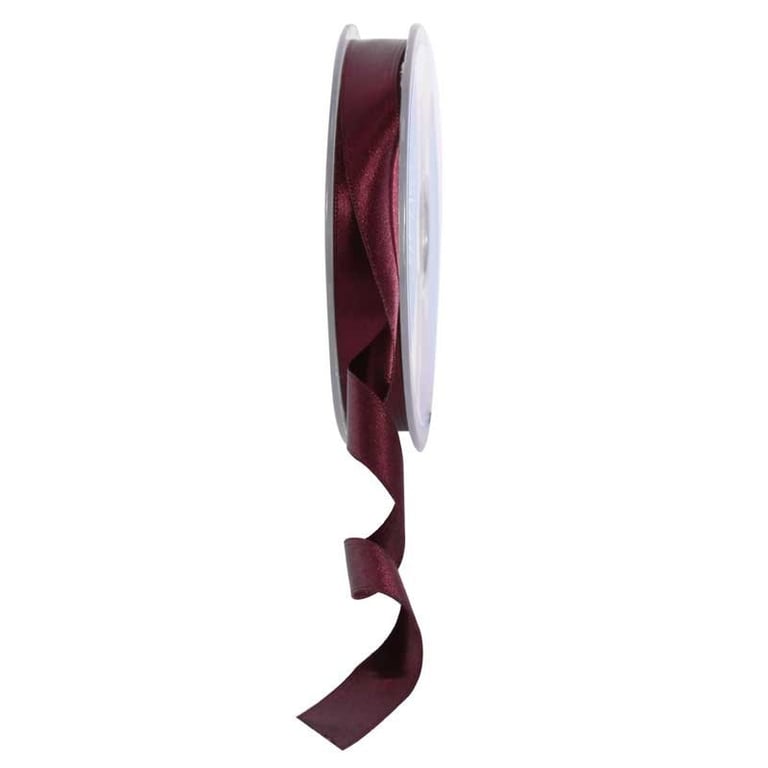 Bordeaux Satin Ribbon 15mm - Elegant Home Decor and Fashion Accent