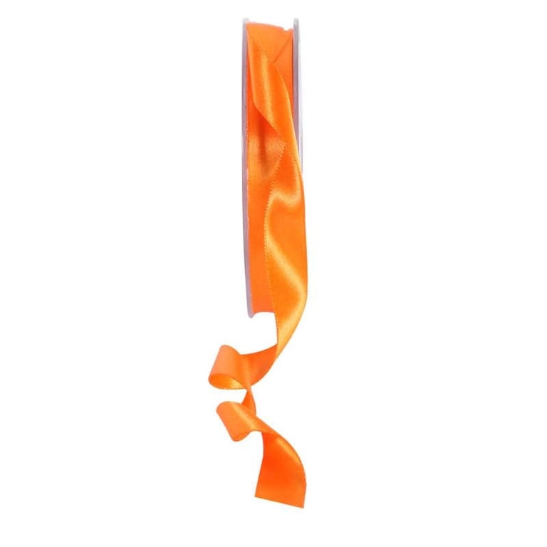 Orange Satin Ribbon 15mm - Perfect for Home Decor, Crafting, and Wedding Decorations