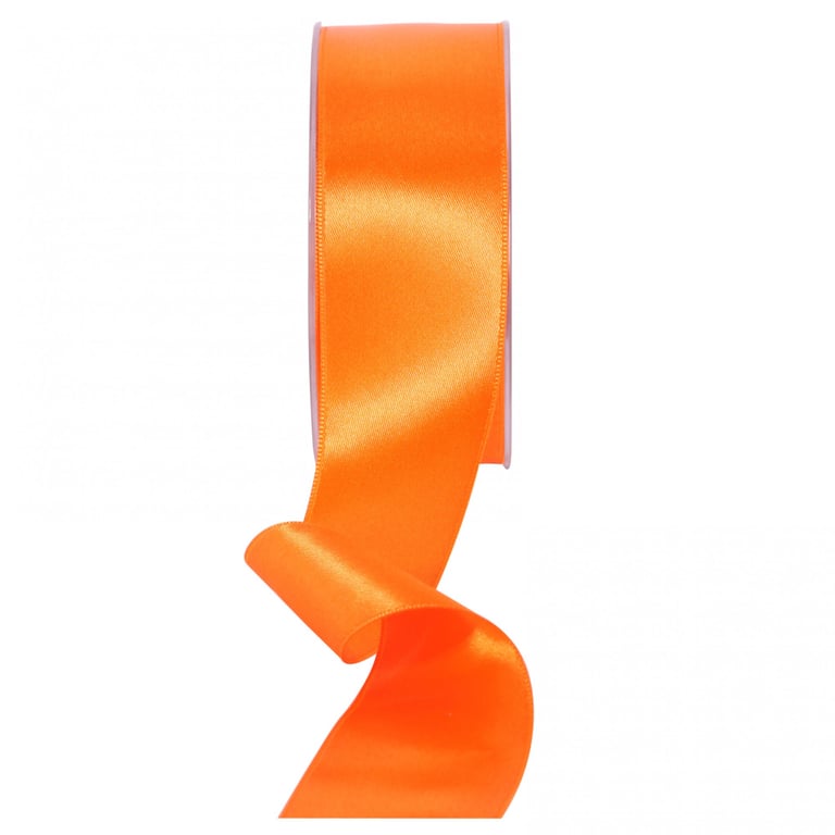 Orange Satin Ribbon 38mm - Ideal for Crafting and Home Decor