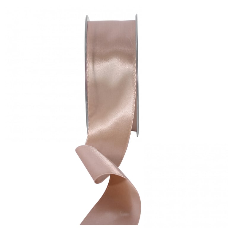 Beige Satin Ribbon 38mm - Soft Sheen Home Decor and Wedding Craft Accent Strip