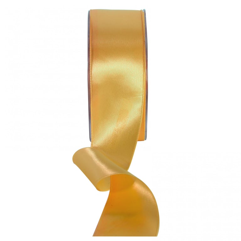 Bright Gold Satin Ribbon 38mm - Luxurious Home Decor and Wedding Accents