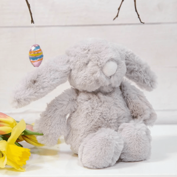 Grey Plush Rabbit Toy - Soft Medium Size Home Decor Decoration