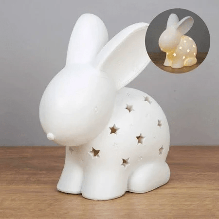Bambino Rabbit Soft Glow Night Light for Baby Room and Children s Bedroom Lamp