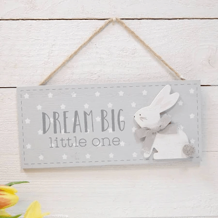 Petit Cheri Dream Big Little One Personalized Home Decor Plaque