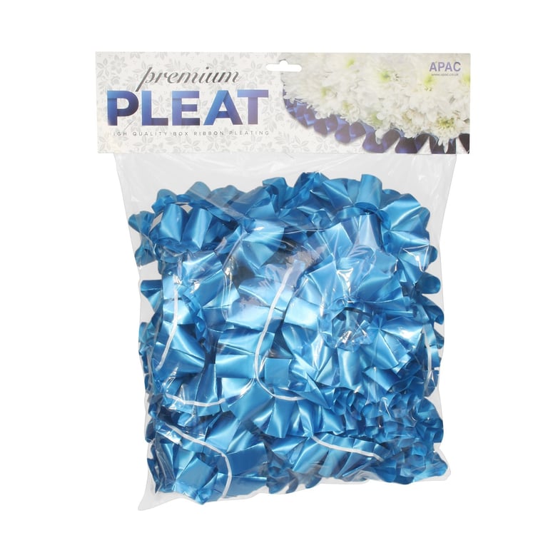Premium Royal Blue Pleat Ribbon (50mm x 10m) - High-Quality Fashion and Home Decor Ribbon