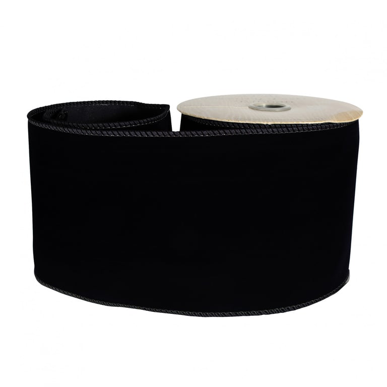 Black Velvet Ribbon - 100mm Wide x 9m Long Home Decor and Craft Supply